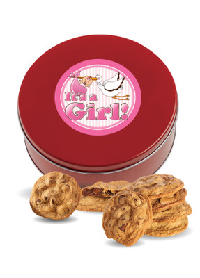 Baby Girl Chocolate Chip Cookie Tin