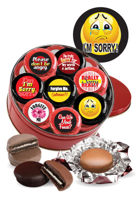 I'm Sorry Cookie Talk Chocolate Oreo 16pc Tin