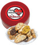 Valentine's Day Biscotti Tin - Romantic