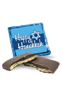Happy Hanukkah Chocolate Graham