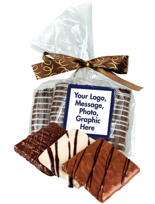 Custom Chocolate Graham Duo In Favor Bag