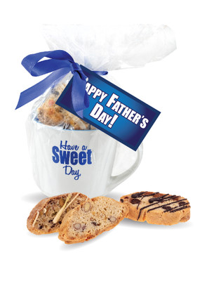 Fathers Day Mug with Biscotti