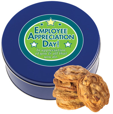 Employee Appreciation Chocolate Chip Butter Cookie Tin