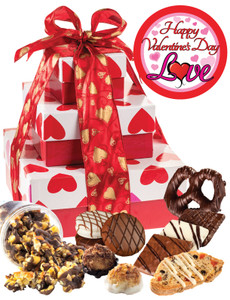 Valentine's Day Heart 3 Tier Tower of Treats - Love