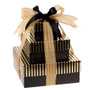 Celebration Tower of Treats Brown & Gold Stripes