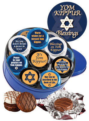 Yom Kippur Cookie Talk Chocolate Oreo 16pc Tin