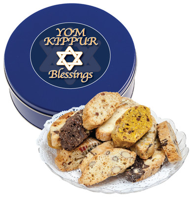 Yom Kippur Biscotti Tin