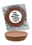 Peanut Butter Plain Chocolate Candy Pies - "Your Message Here"