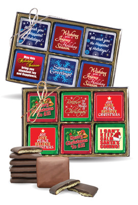 Christmas/Holiday Chocolate Graham 12pc Box