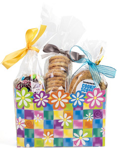 Floral Gift Basket Box of Gourmet Treats