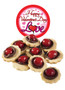 Valentine's Day Chocolate Cherry Butter Cookies - Love