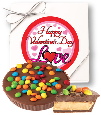 Valentine's Peanut Butter Candy Pie