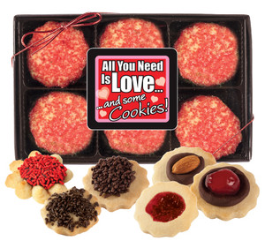 Valentine's Day 12pc Butter Cookie Box - Love