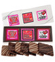 Valentine's Day Cookie Talk 6pc Chocolate Graham Box - Traditional