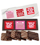 Valentine's Day Cookie Talk 6pc Chocolate Graham Box - Business