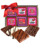 Valentine's Day Cookie Talk 12pc Chocolate Graham Box - Family