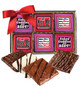 Valentine's Day Cookie Talk 12pc Chocolate Graham Box - Sexy