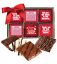 Valentine's Day Cookie Talk 12pc Chocolate Graham Box - Client