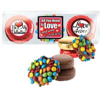 Valentine's Day Cookie Talk M&M & Chocolate Oreo Trio - Love
