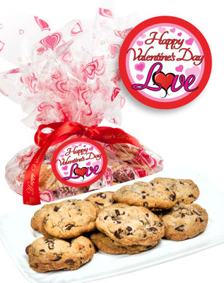 Valentine's Day Chocolate Chip Butter Cookies - Love