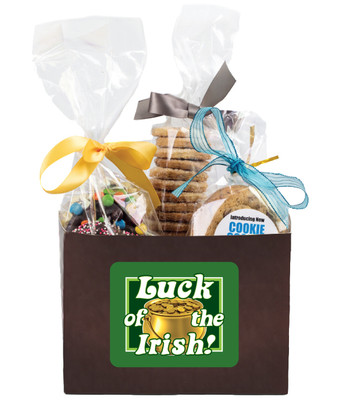 St Patrick's Day Basket Box of Gourmet Treats