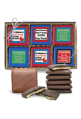 Teacher Appreciation Cookie Talk 12pc Chocolate Graham Box