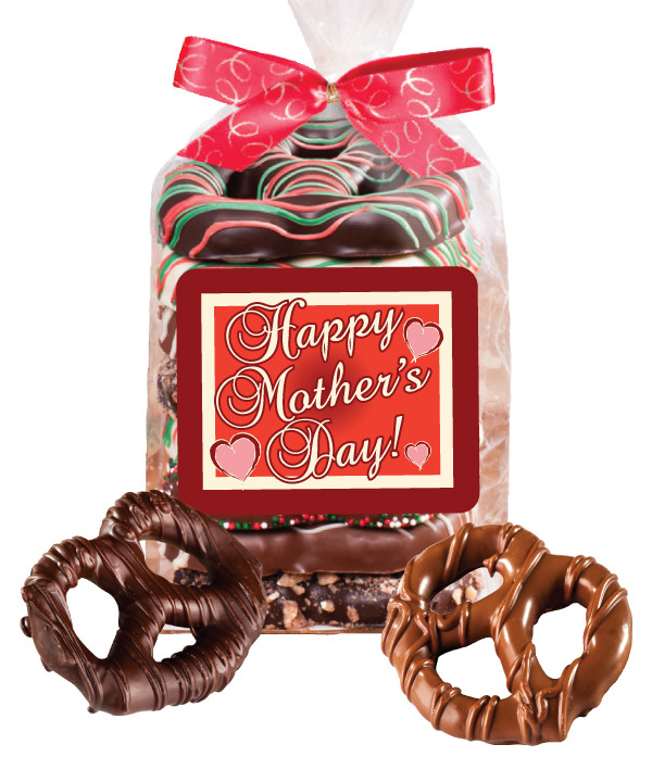 Mother's Day Gourmet Chocolate Pretzel 8pc Bag
