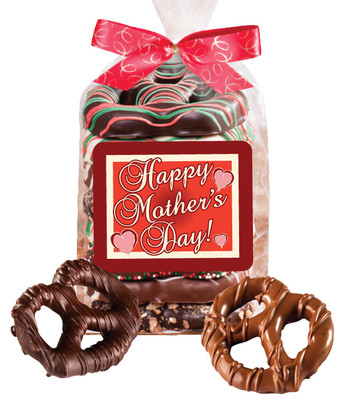 Mother's Day 8pc Gourmet Chocolate Pretzel Bag