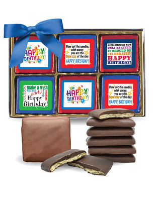 Birthday Chocolate Graham 12pc Box