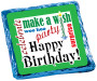 Make a Wish Happy Birthday Chocolate Graham