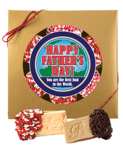 Father's Day Raspberry Sandwich Butter Cookie Box