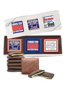 Father's Day Cookie Talk 6pc Chocolate Graham Box