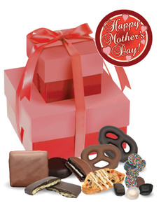 Mother's Day 2 Tier Gift of Treats - Red