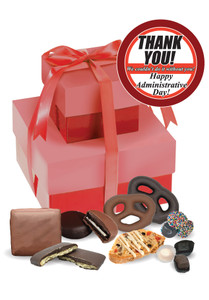 Admin/Office Staff 2-Tier Gift of Treats - Red