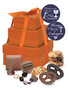 Communion/Confirmation 3 Tiered Tower of Treats - Gold/Orange