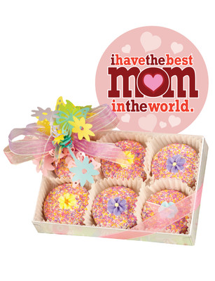 Mothers Day 6pc Floral Decorated Chocolate Oreo Box