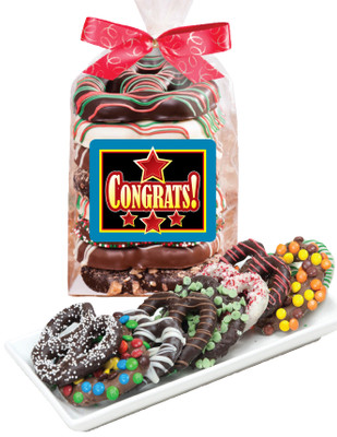 Congratulations Chocolate Pretzel Bag