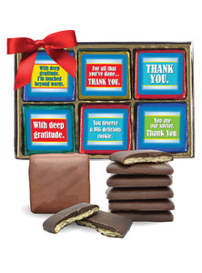 Thank You Cookie Talk 12pc Chocolate Graham Box