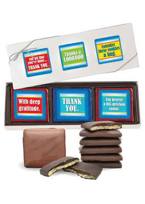 Thank You Cookie Talk 6pc Chocolate Graham Box