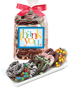 Thank You Chocolate Pretzel Bag