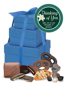 Thinking of You 3 Tier Tower of Treats - Blue