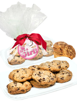 Baby Girl Chocolate Chip Butter Cookie Platter
