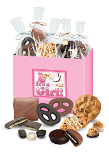 Baby Girl Basket Box of Gourmet Treats