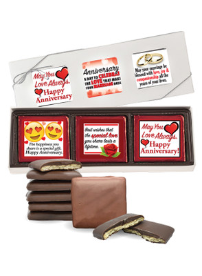 Anniversary Cookie Talk Chocolate Graham 6pc Box