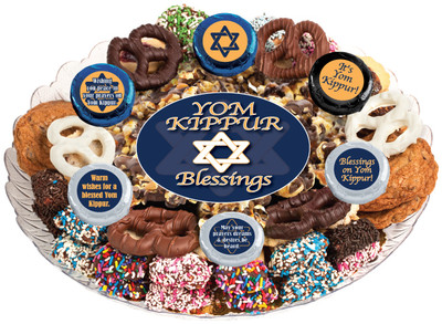 Yom Kippur Caramel Popcorn & Cookie Assortment Platter