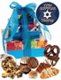 Yom Kippur 3-Tiered Tower Of Treats - Blue multi-colored