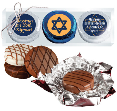 Yom Kippur Cookie Talk 3pc Chocolate Oreo box