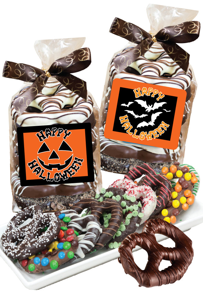 Halloween 8pc Chocolate Pretzel Bag