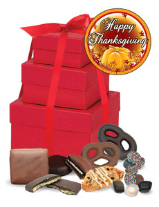 Thanksgiving 3 Tier Tower of Treats - Red