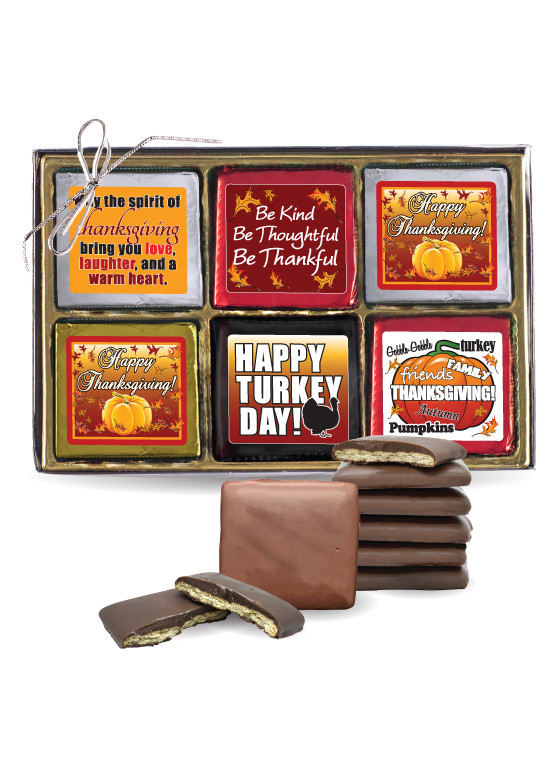 Thanksgiving Cookie Talk Chocolate Graham 12pc Box